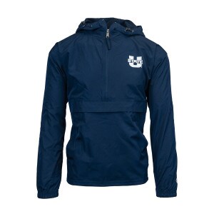 Navy, 1/2-Zip, Champion, U-State, Jacket